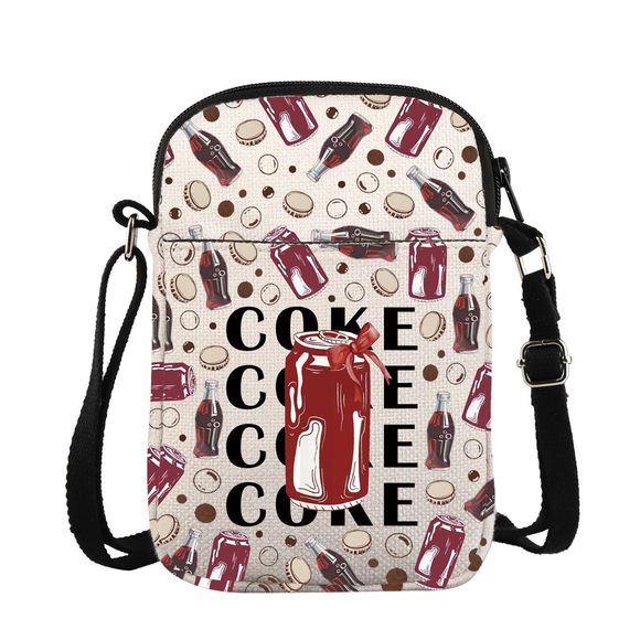 Coquette Drink Crossbody Bag Aesthetic Drink Can Bag Red Bow Drink Gift Soda :v - Picture 1 of 6